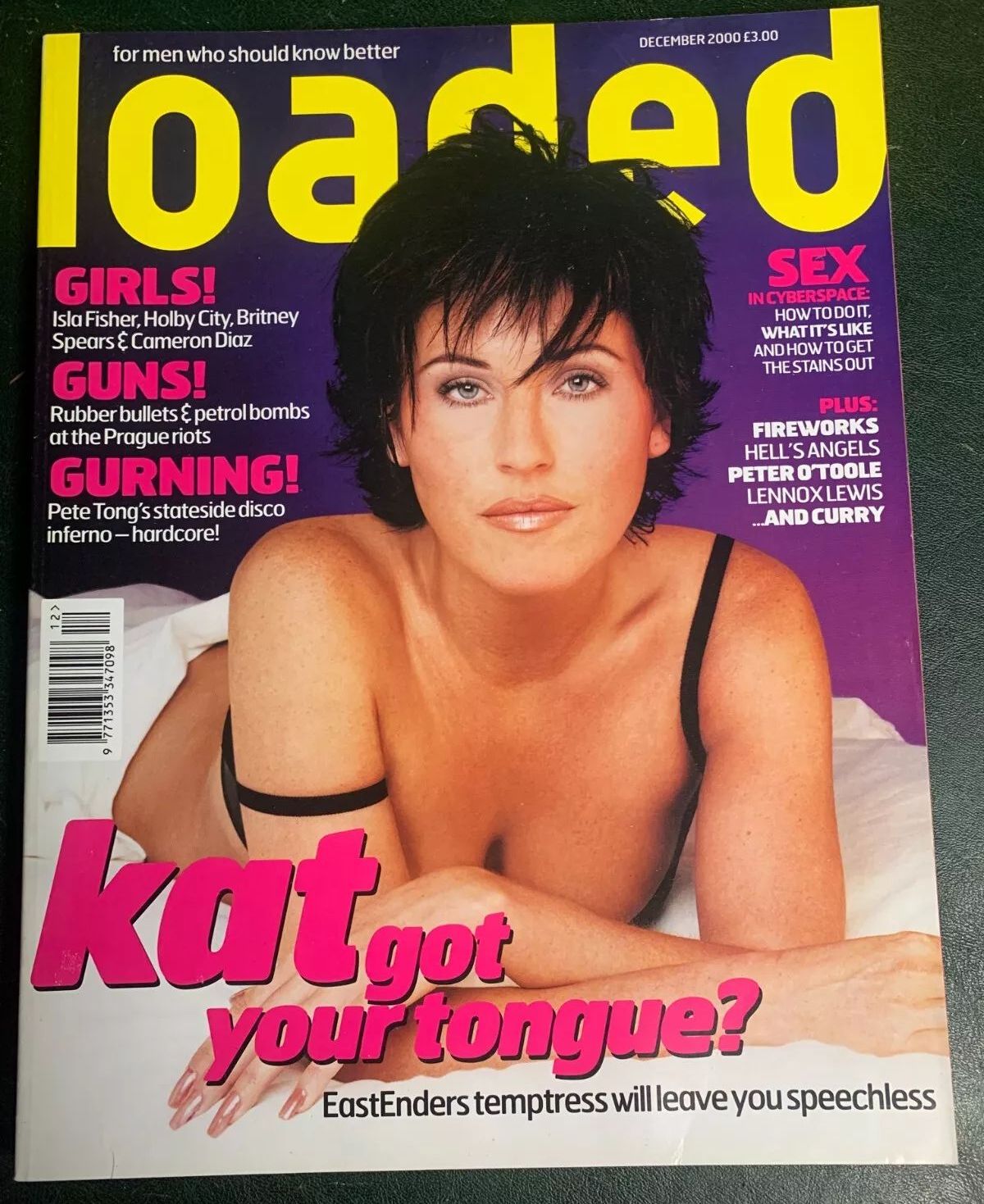 LOADED UK magazine side cover Issue 80  December 2000