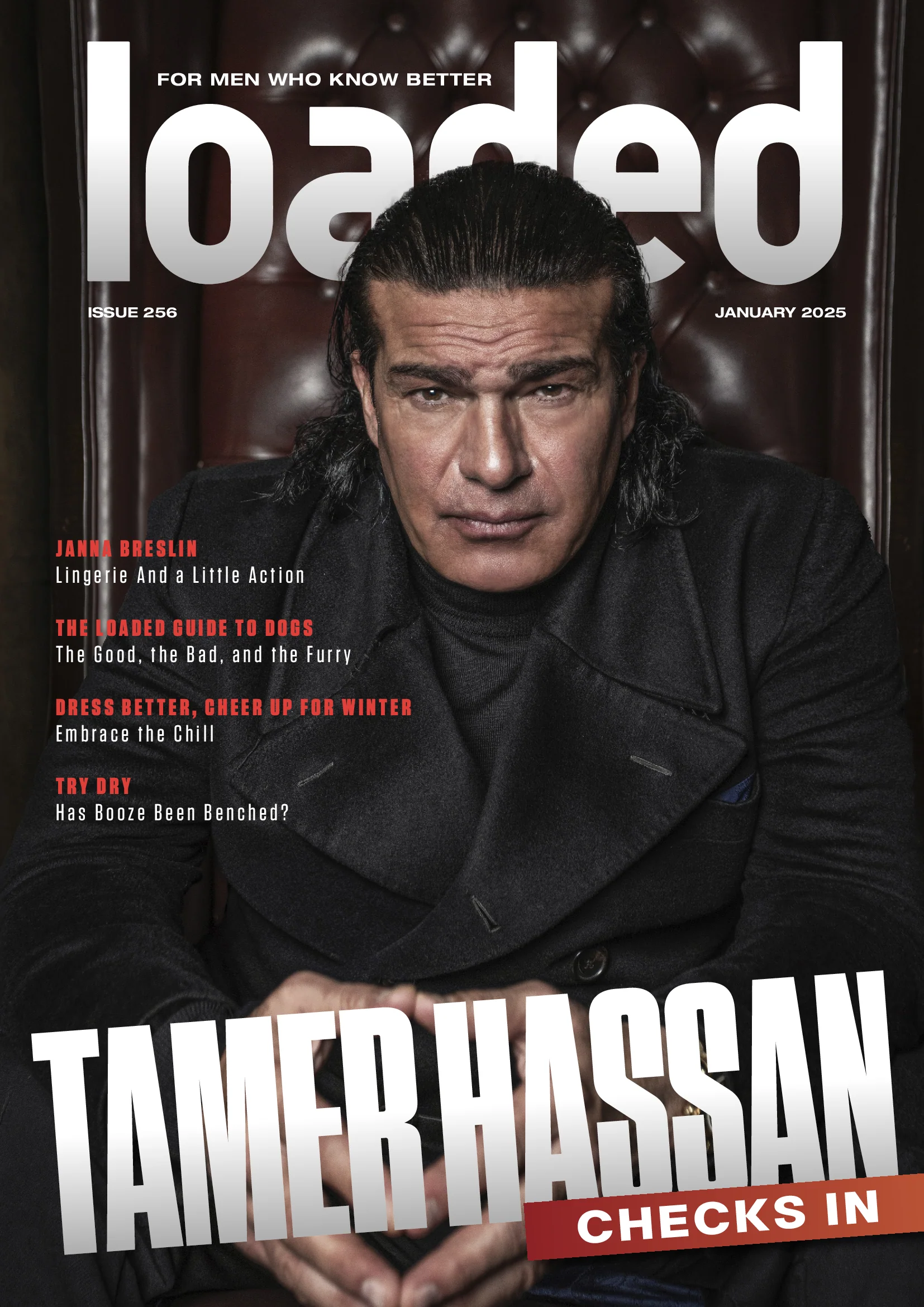 LOADED UK magazine side cover Issue 256  January 2025