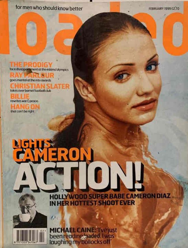 LOADED UK magazine side cover  February 1999