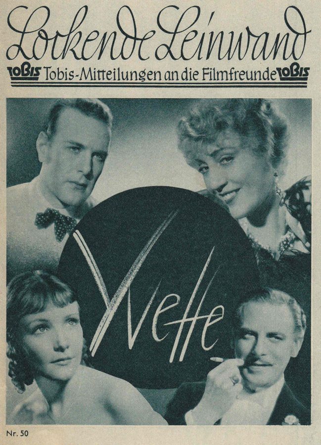 LOCKENDE LEINWAND magazine side cover Issue 50  1938