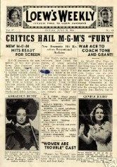 LOEWS WEEKLY magazine side cover 19 June 1936
