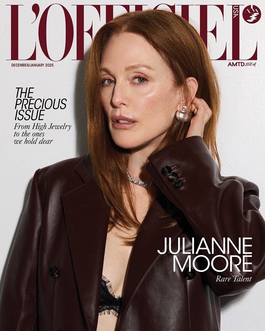 OFFICIEL (USA) magazine side cover  December 2024/ January 2025 