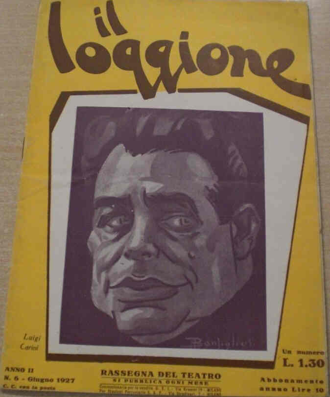 LOGGIONE | IL magazine side cover Issue 6  June 1927