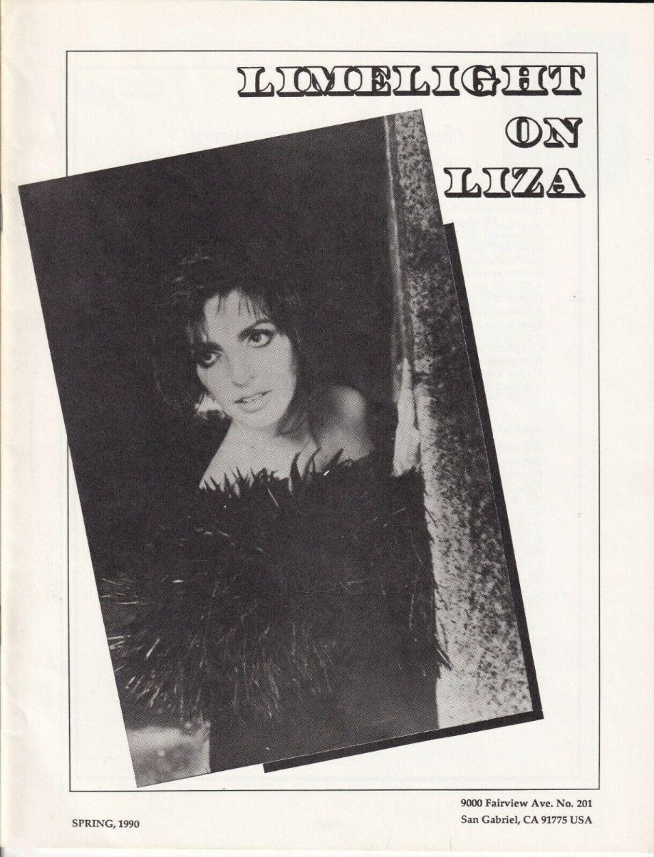 LIMELIGHT ON LIZA magazine side cover Spring 1990