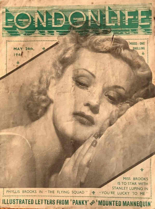 LONDON LIFE magazine side cover 24 May 1941