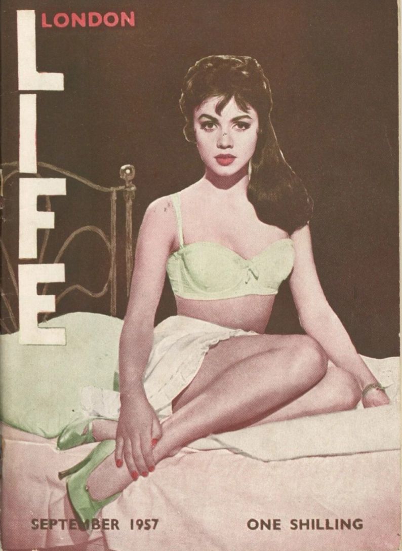 LONDON LIFE magazine side cover  September 1957