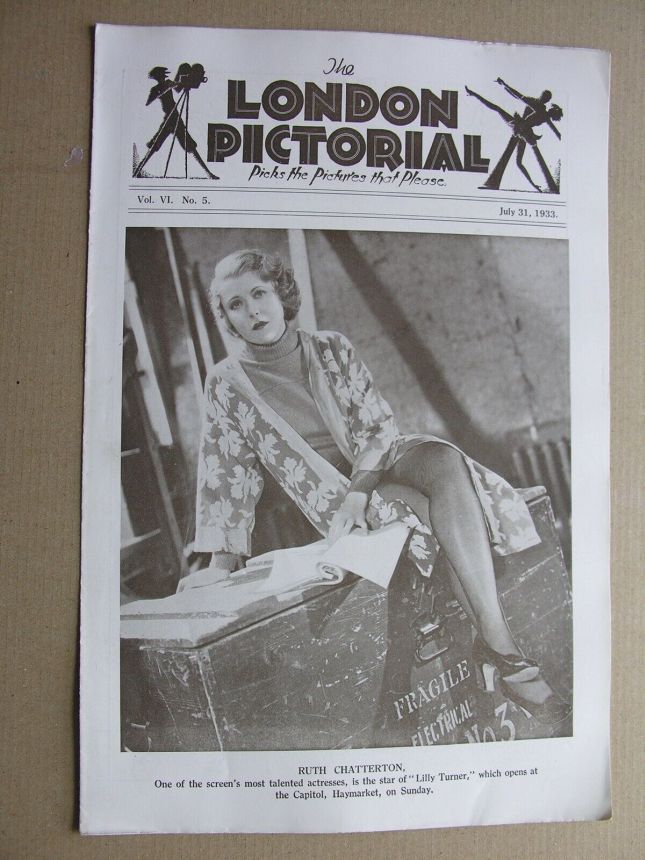 LONDON PICTORIAL | THE magazine side cover 31 July 1933