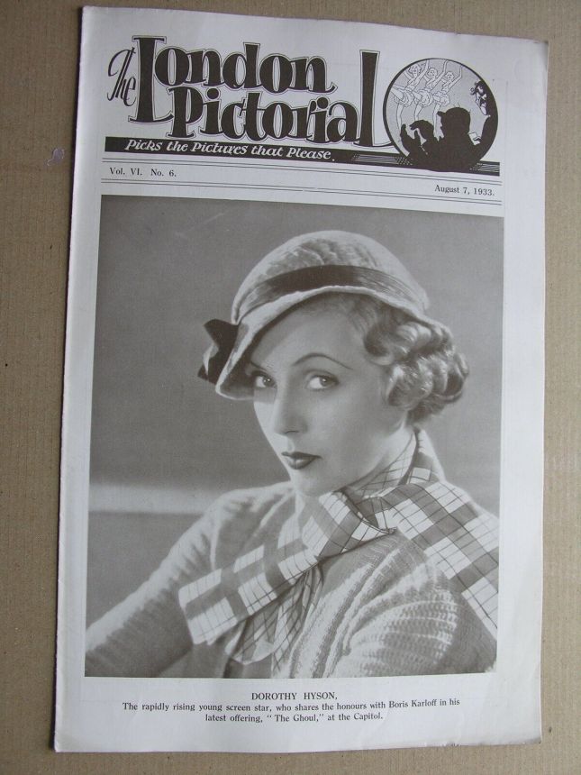 LONDON PICTORIAL | THE magazine side cover 7 August 1933