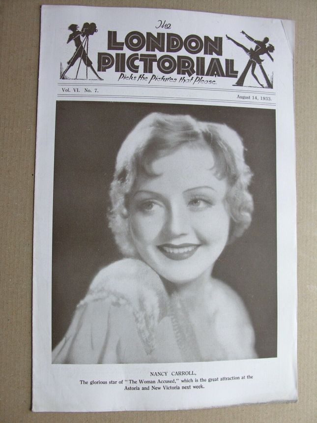 LONDON PICTORIAL | THE magazine side cover 14 August 1933