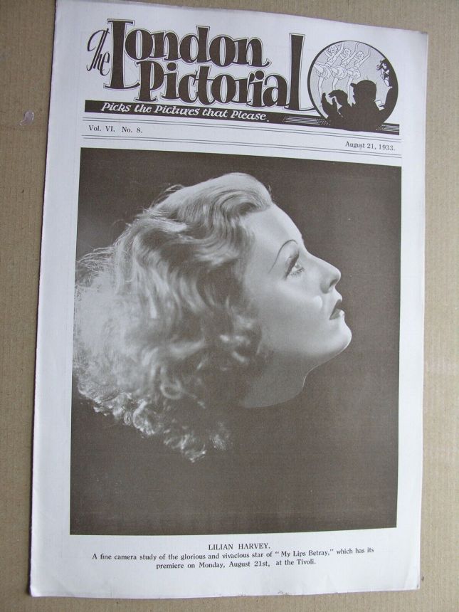 LONDON PICTORIAL | THE magazine side cover 21 August 1933