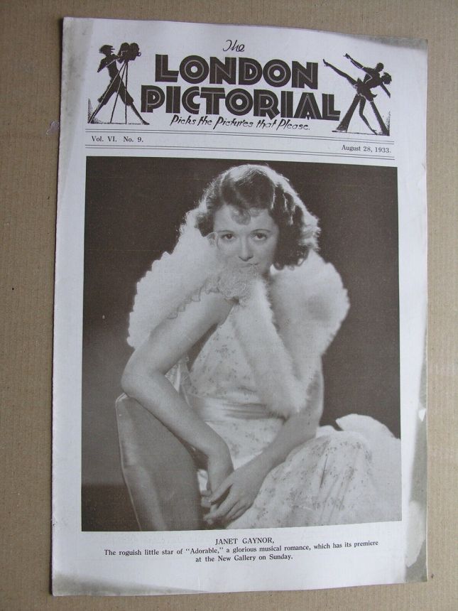 LONDON PICTORIAL | THE magazine side cover 28 August 1933