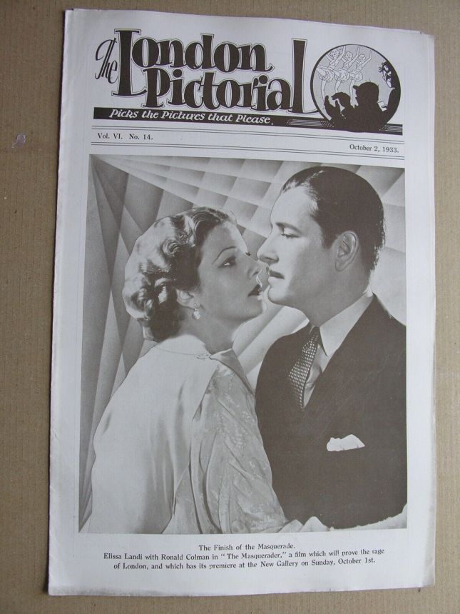 LONDON PICTORIAL | THE magazine side cover 2 October 1933