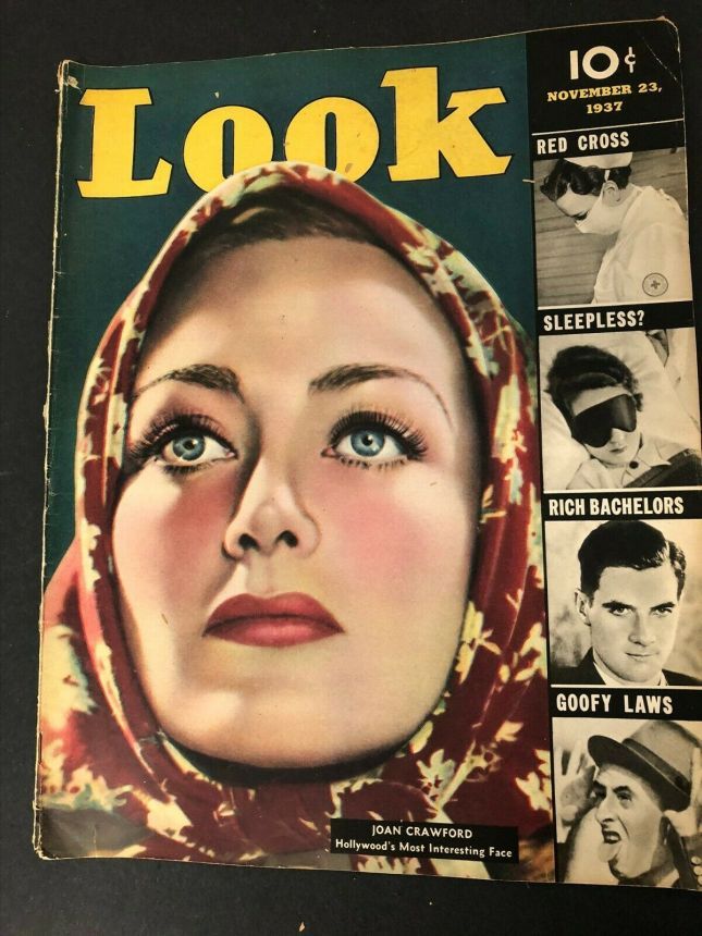 LOOK 1937 magazine side cover 23 November 1937