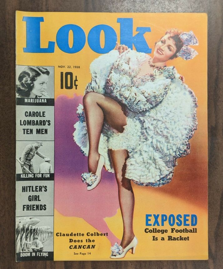 LOOK 1937 magazine side cover 22 November 1938