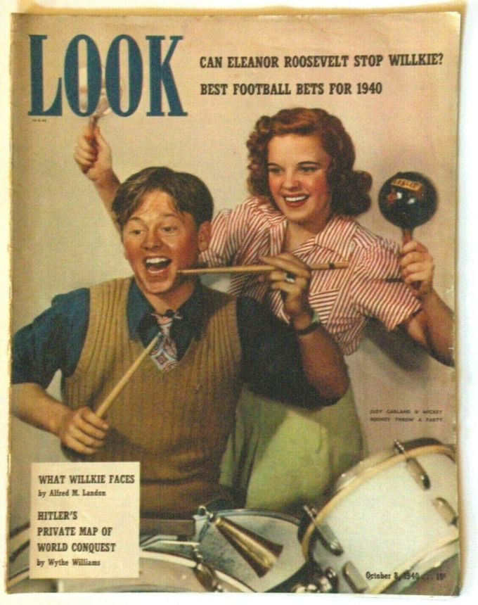 LOOK 1937 magazine side cover 8 October 1940