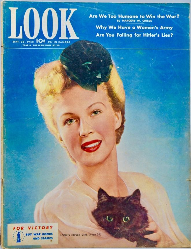 LOOK 1937 magazine side cover 22 September 1942