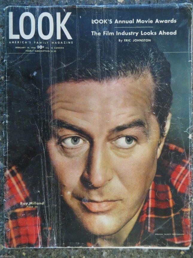 LOOK 1937 magazine side cover 19 February 1946