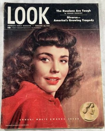 LOOK 1937 magazine side cover 18 February 1947