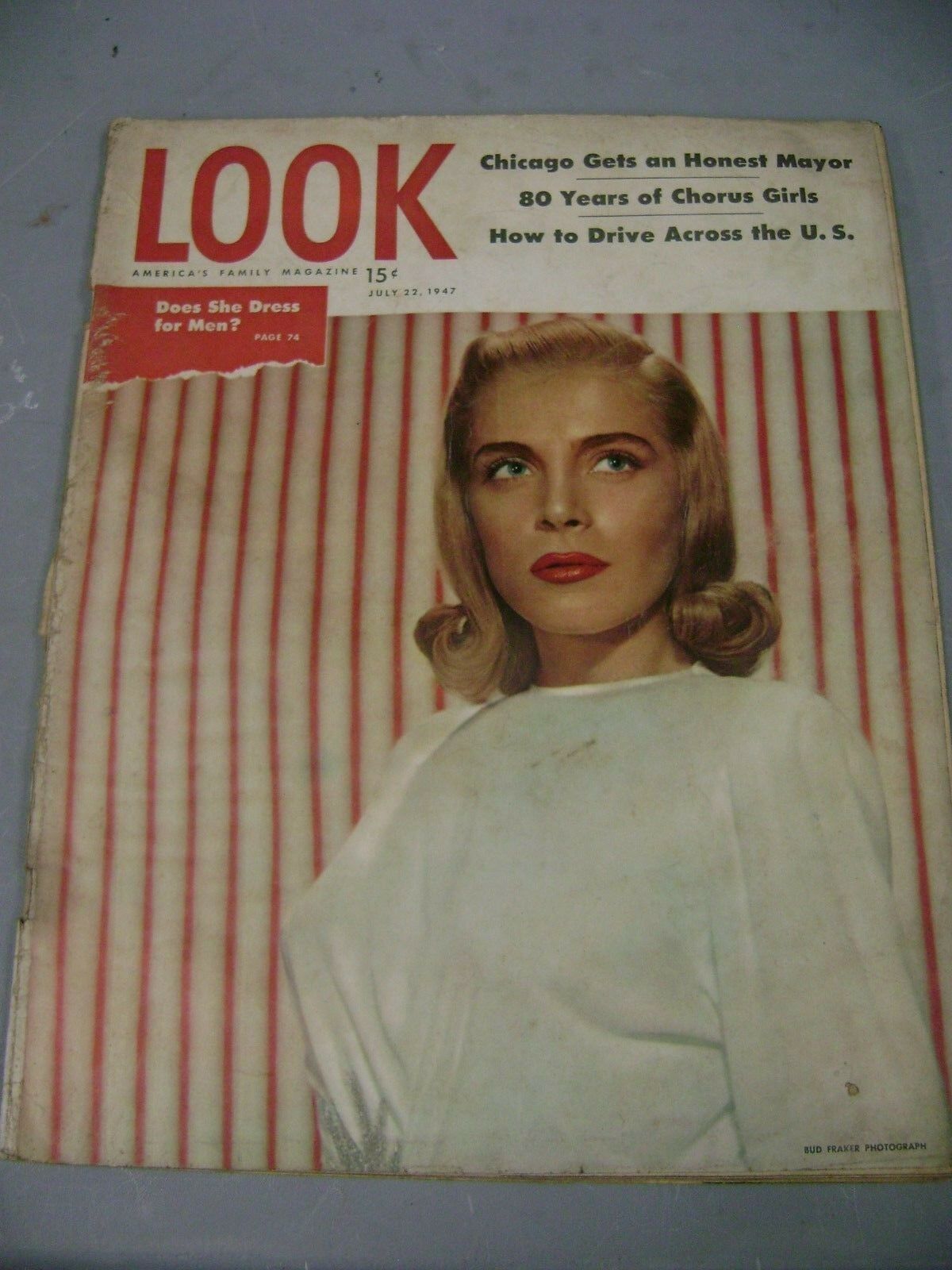 LOOK 1937 magazine side cover 22 July 1947