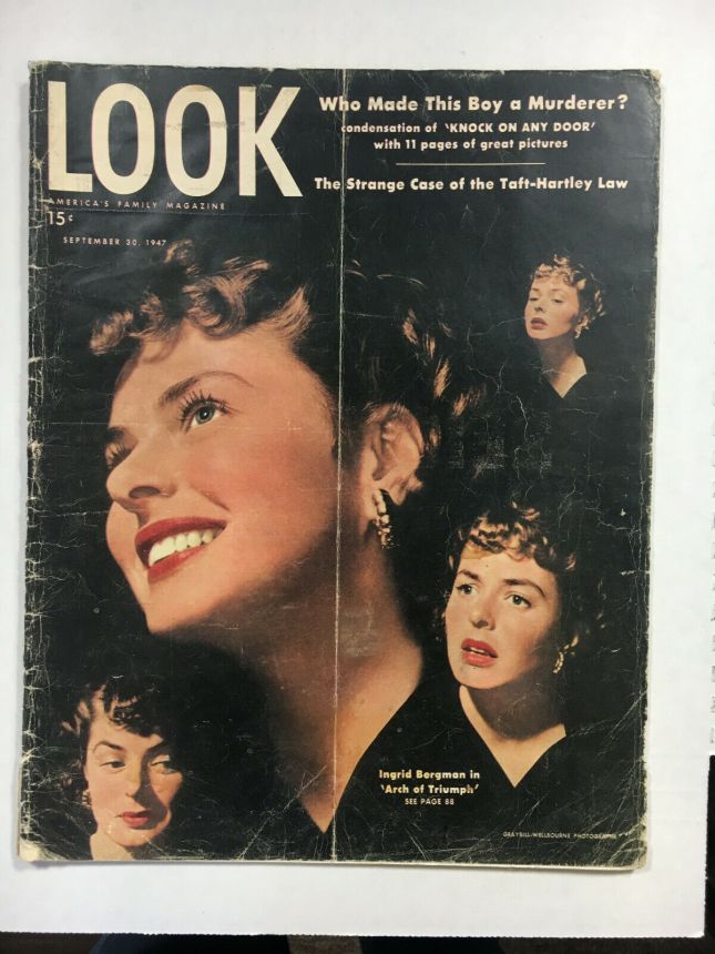 LOOK 1937 magazine side cover 30 September 1947