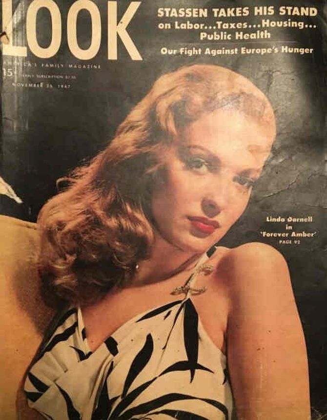 LOOK 1937 magazine side cover 25 November 1947