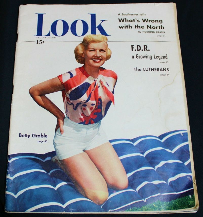 LOOK 1937 magazine side cover 16 August 1949