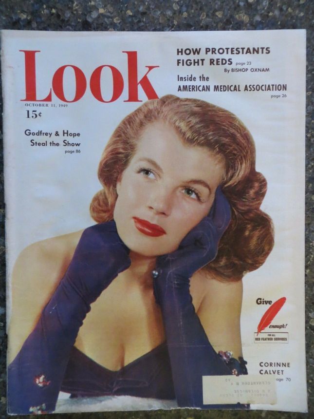 LOOK 1937 magazine side cover 11 October 1949