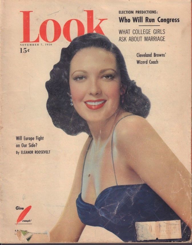 LOOK 1937 magazine side cover 7 November 1950
