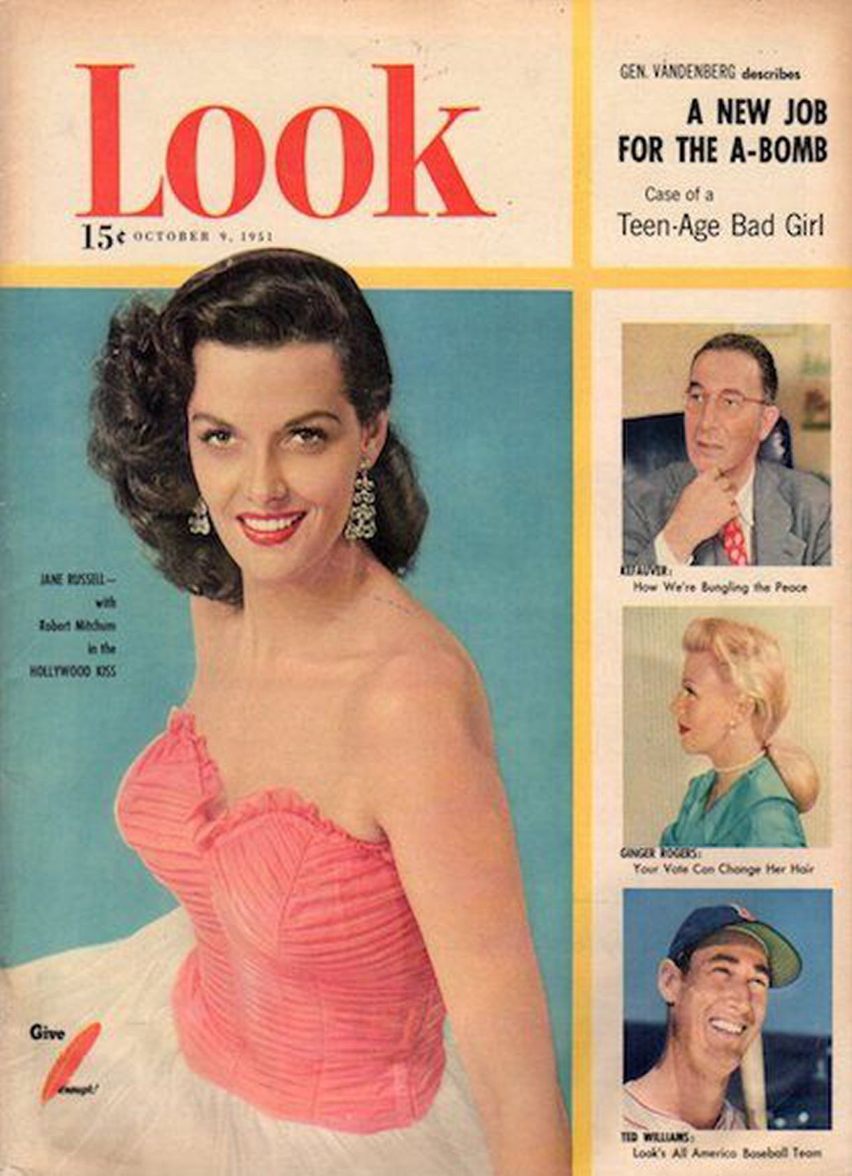 LOOK 1937 magazine side cover 9 October 1951