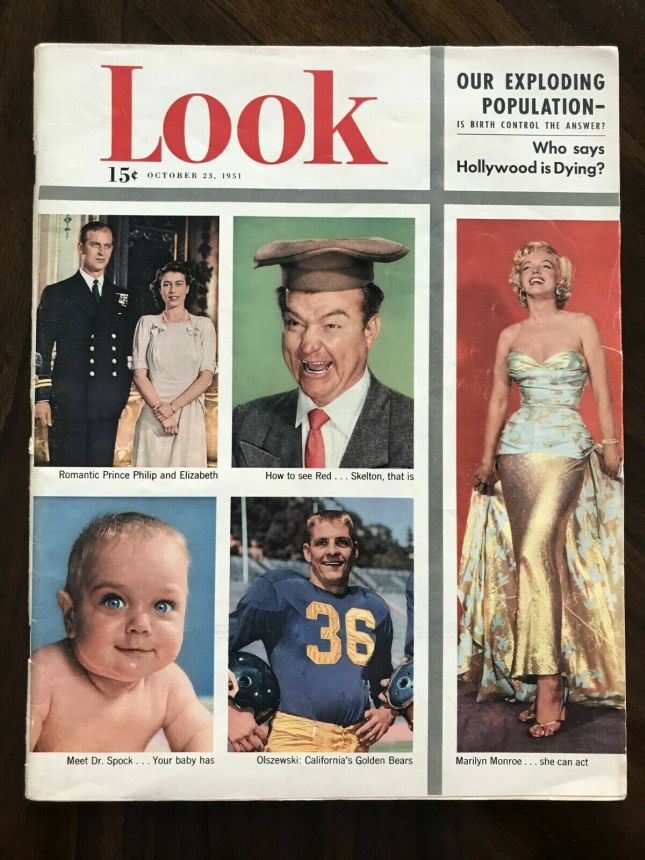 LOOK 1937 magazine side cover 23 October 1951