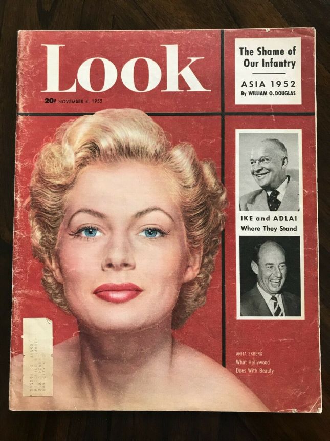 LOOK 1937 magazine side cover 4 November 1952