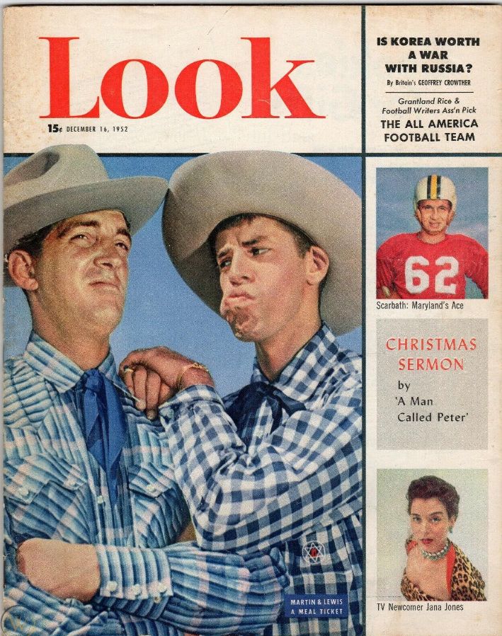 LOOK 1937 magazine side cover 16 December 1952