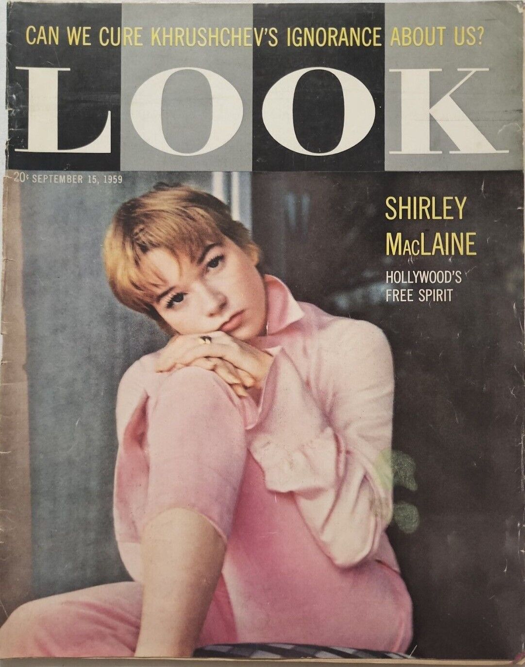 LOOK 1937 magazine side cover 15 September 1959