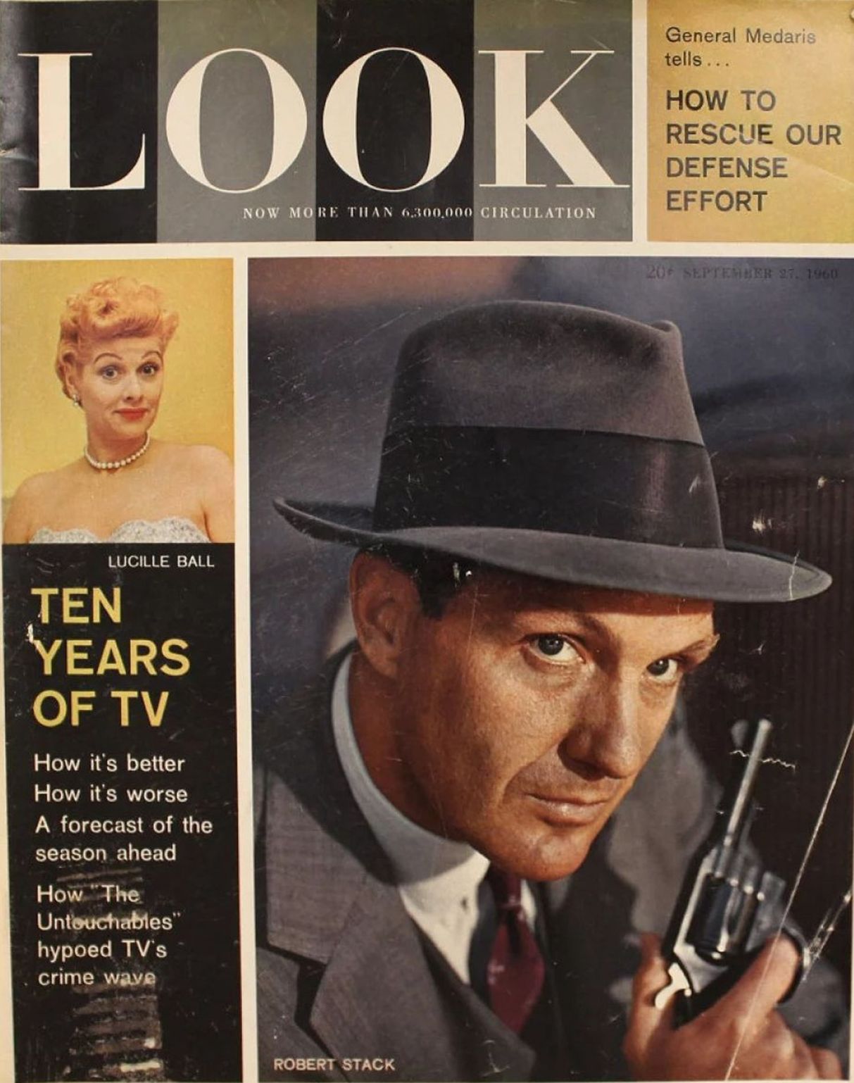 LOOK 1937 magazine side cover 27 September 1960