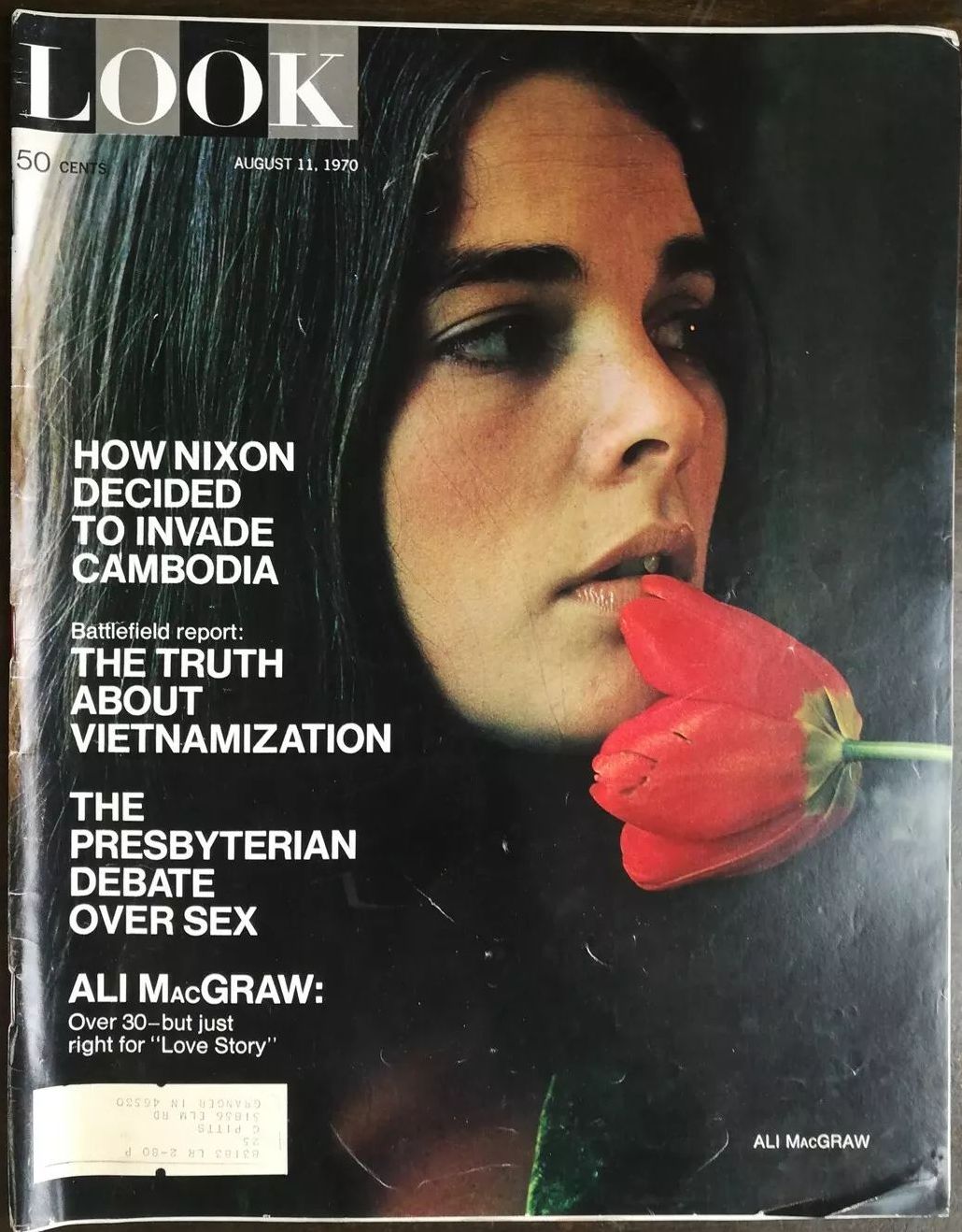 LOOK 1937 magazine side cover 11 August 1971