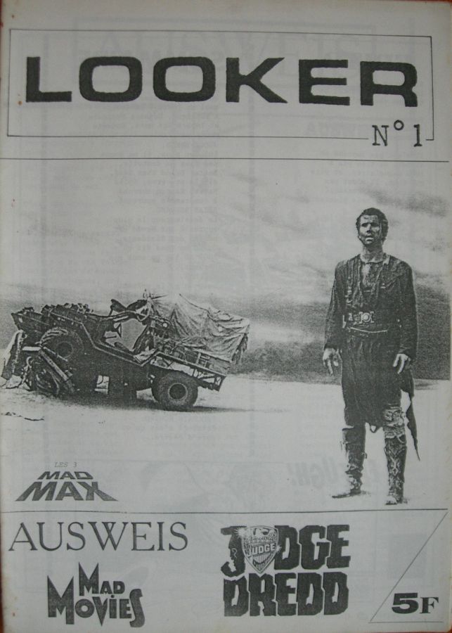 LOOKER magazine side cover Issue 1 May 1986