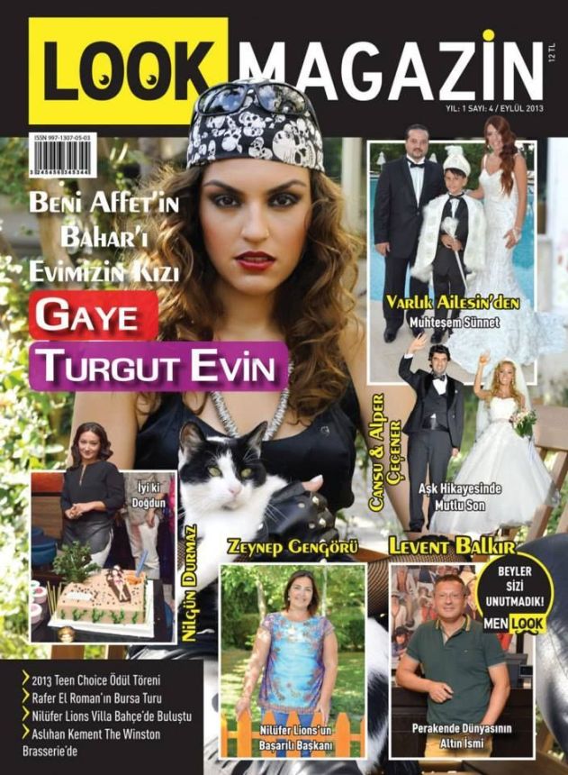 LOOK TURKEY magazine side cover  September 2013