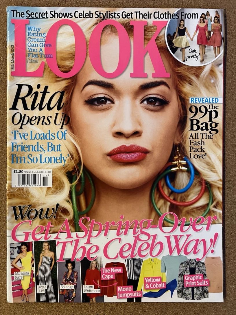 LOOK UK magazine side cover 18 March 2013