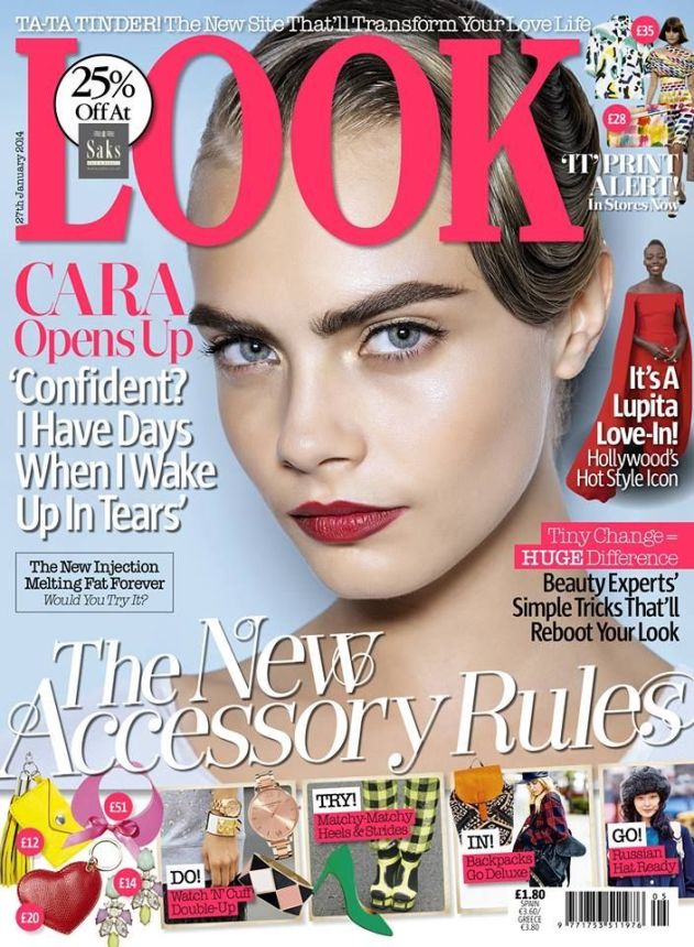 LOOK UK magazine side cover 27 January 2014