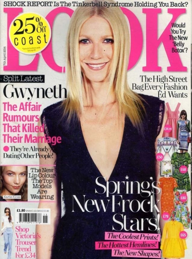 LOOK UK magazine side cover 7 April 2014