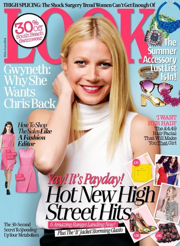 LOOK UK magazine side cover 30 June 2014