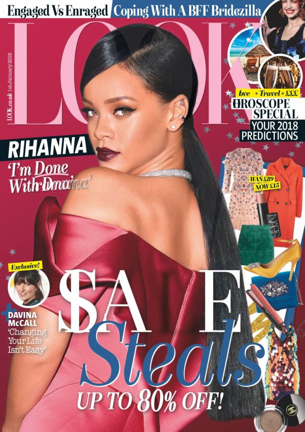 LOOK UK magazine side cover 1 January 2018