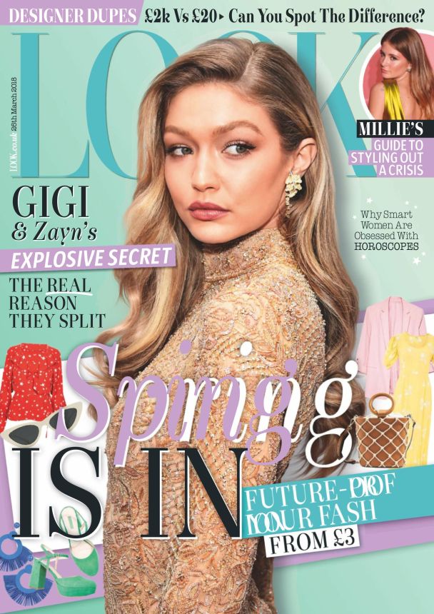 LOOK UK magazine side cover 26 March 2018