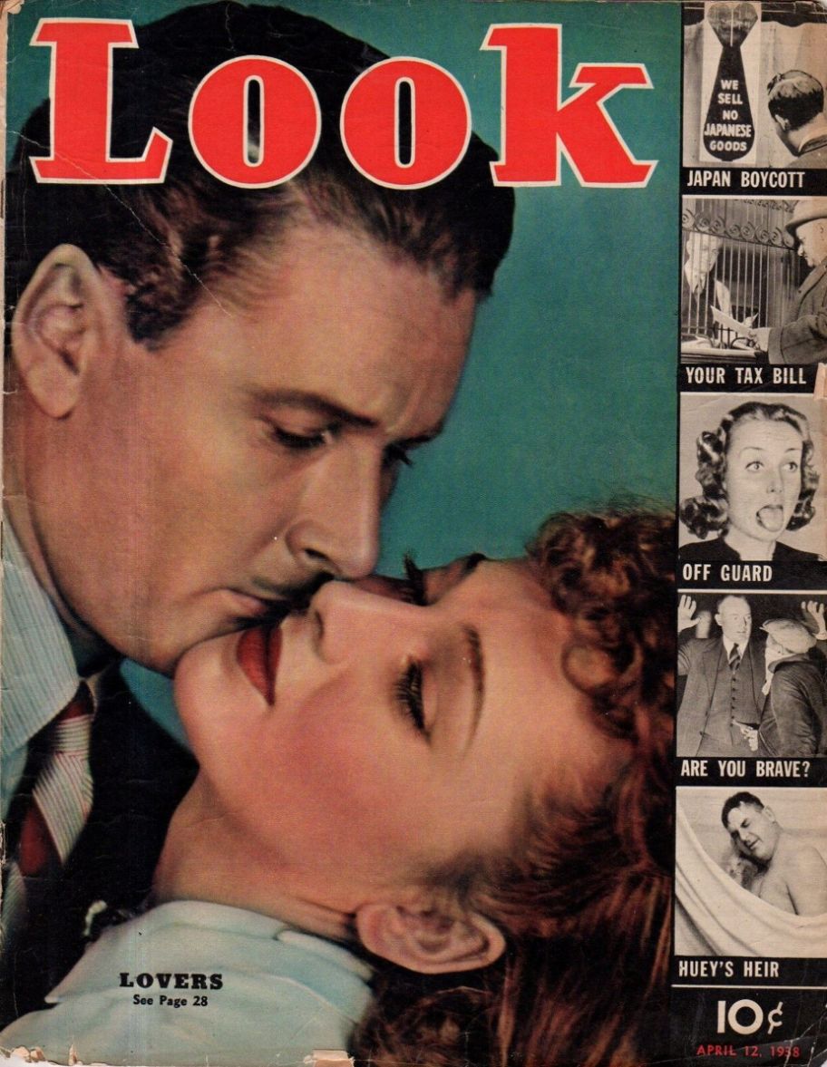 LOOK 1937 magazine side cover 12 April 1938