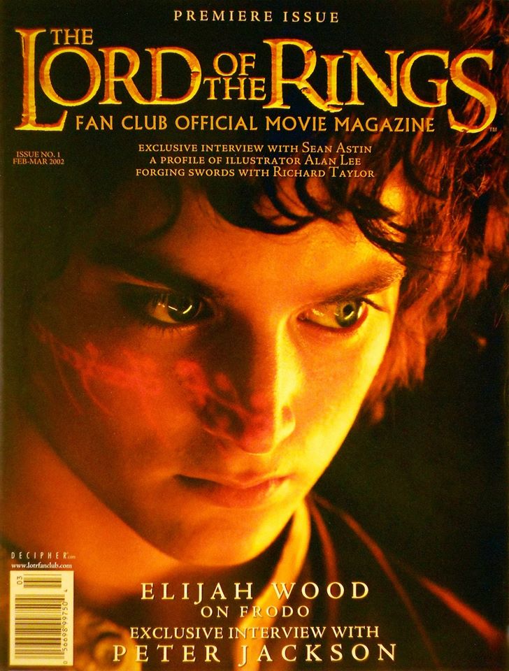 LORD OF THE RINGS magazine side cover Issue 1 February/March 2002