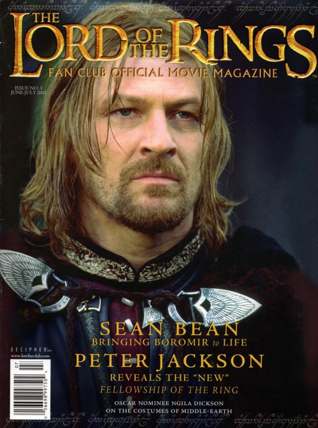LORD OF THE RINGS magazine side cover Issue 3 June/July 2002