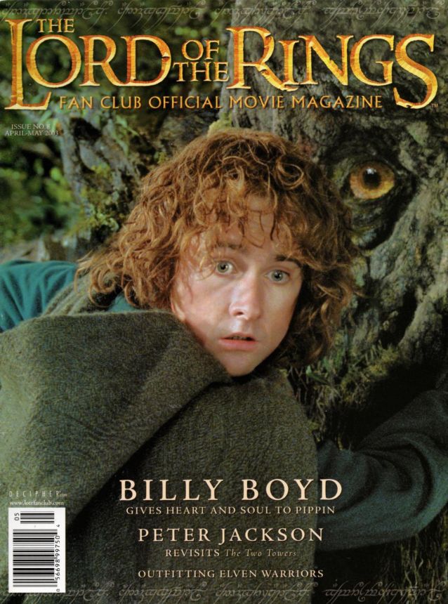 LORD OF THE RINGS magazine side cover Issue 8 April/May 2003