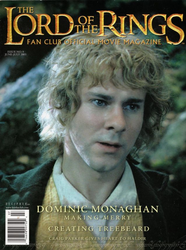 LORD OF THE RINGS magazine side cover Issue 9 June/July 2003