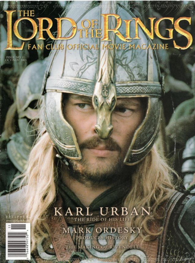 LORD OF THE RINGS magazine side cover Issue 11 October/November 2003