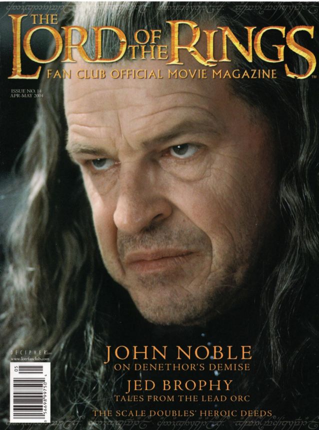 LORD OF THE RINGS magazine side cover Issue 14 April/May 2004